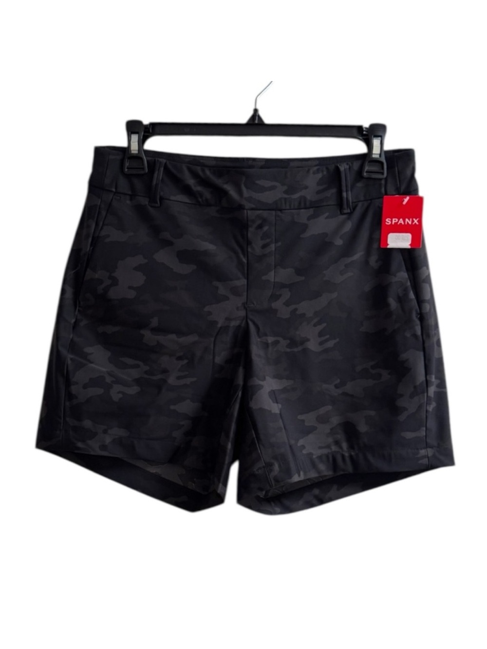 Spanx Womens 6” Sunshine Shorts Black Camo